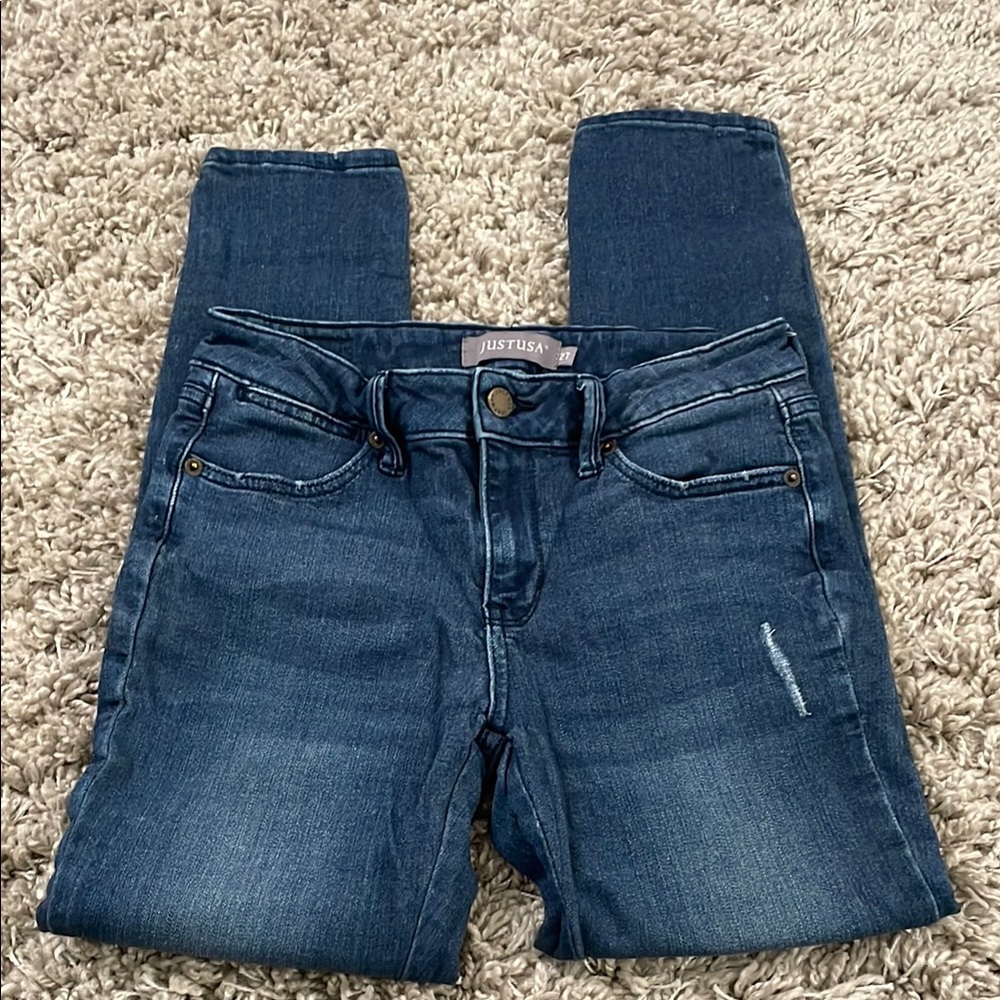 Just USA Blue Skinny Jeans with Stretchy Fit